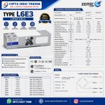 LOAD CELL TYPE L6E3  MERK   ZEMIC 300 Kg